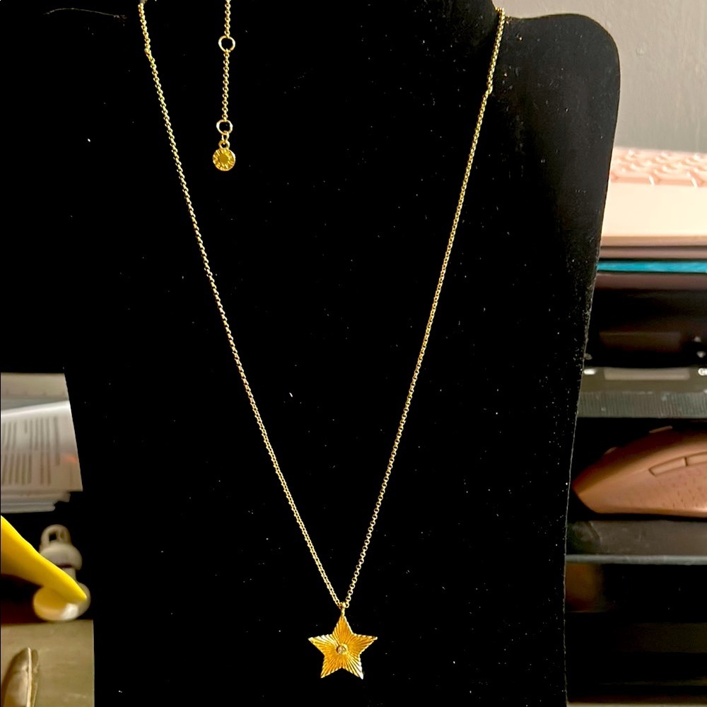 BaubleBar Gold Star Pendant‎ Necklace